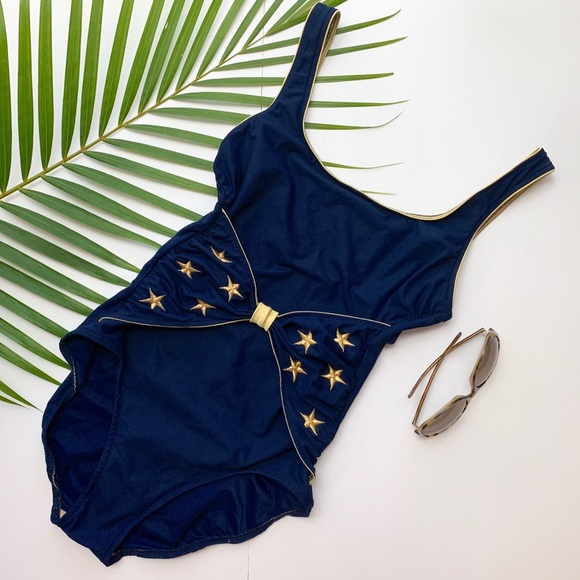 Authentic Original Vintage Style Other - Vintage Rose Marie Reid stars embroidery one piece